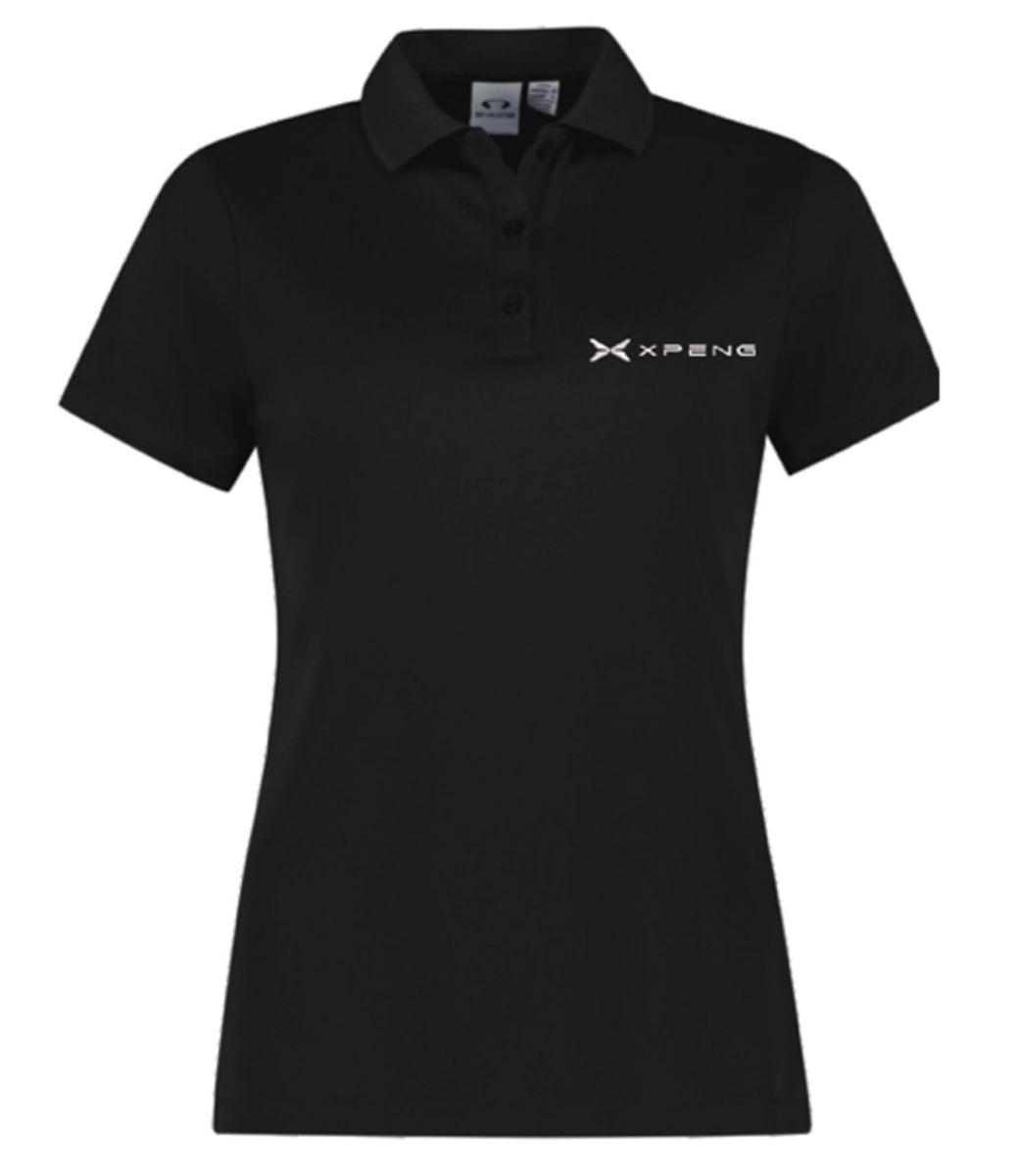 XPENG Ladies Black Cotton Polo