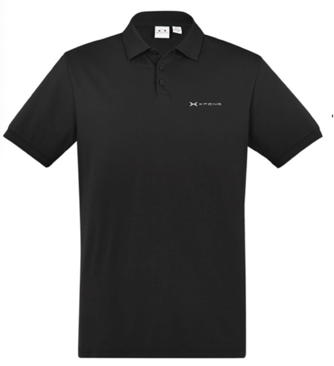 XPENG Mens Black Cotton Polo