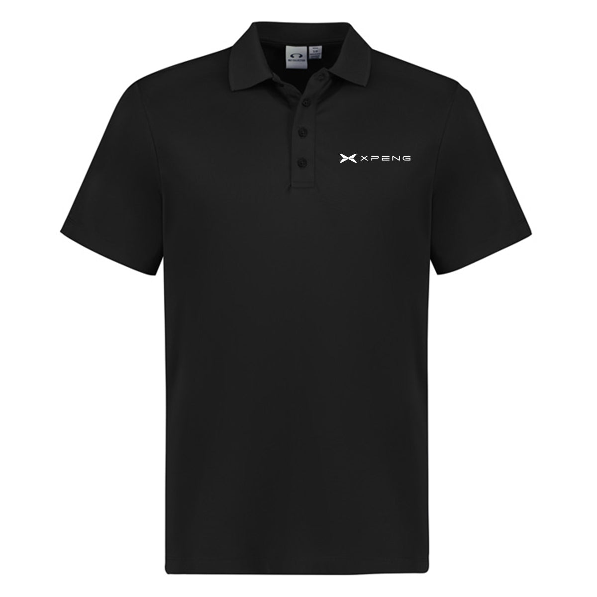 XPENG Mens Black Action Polo