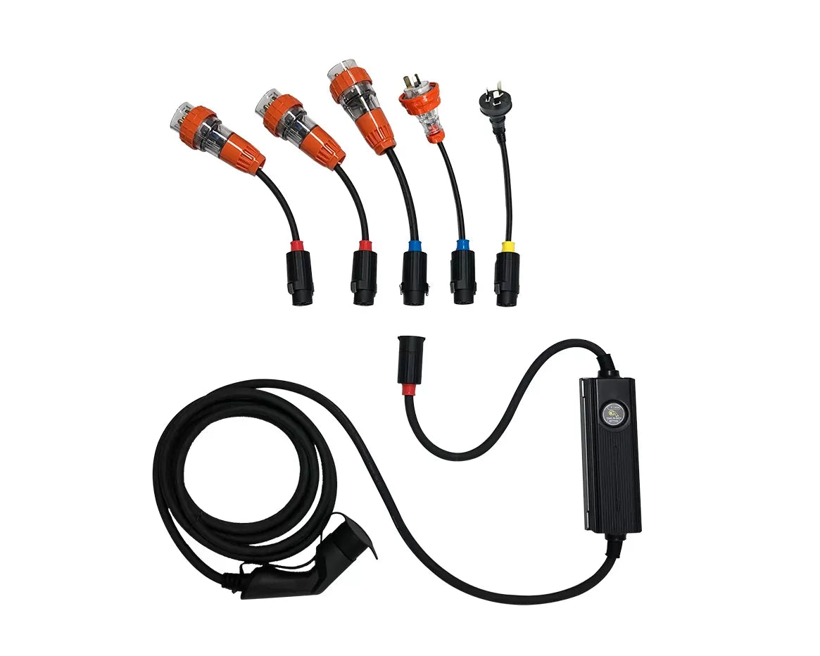 KWIK Portable Type 2 Charger | Adaptable Tails | 16.5 kW